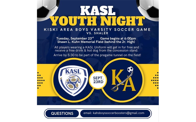 KASL Youth Night - Kiski Boys Soccer